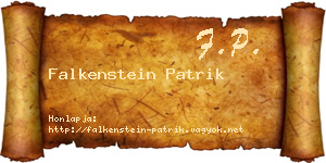 Falkenstein Patrik névjegykártya